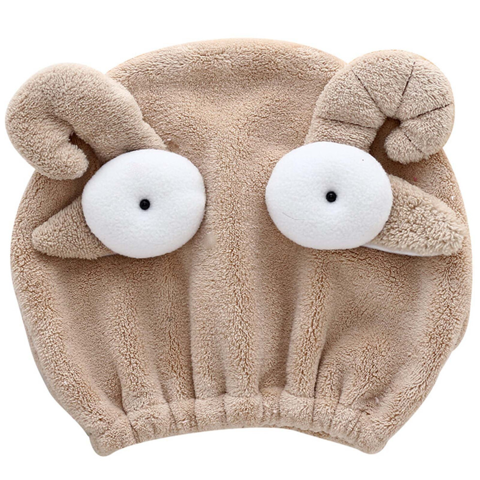 Quick Drying Cap For Kids, Absorbent Turban With Strong Water Absorption, Cute Cartoon Design Microfiber Bath Wrap, Portable And Skin-Friendly For Fun