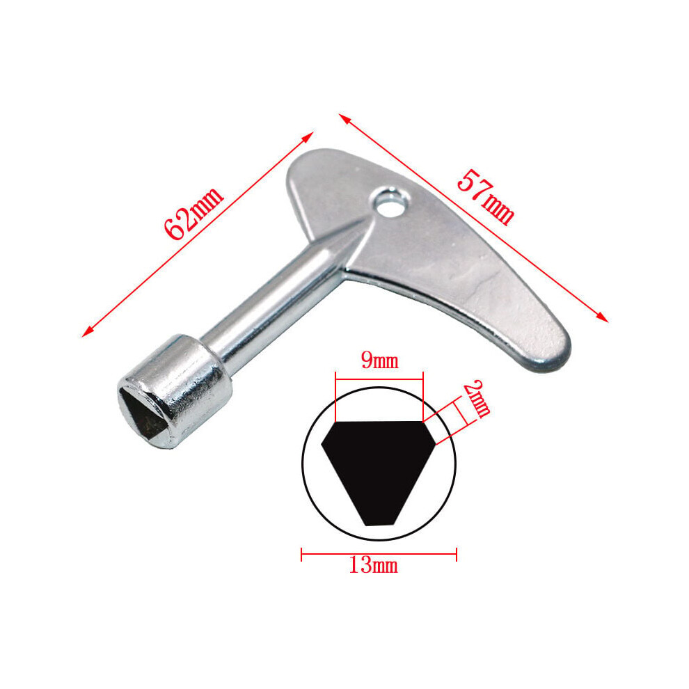 Triangle Spanner Key, Stainless Steel Lightweight Essential Tool For Elevators Technician, Elevator Door Lock Utility Service Key, Magnetic Meter 9128293326223