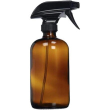 Home and Garden Helper, Amber Glass Spray Bottles 500ml/16oz Orange, Non-toxic for Cleaning Products Vinegar, Reusable Design for Essential Oils, UV
