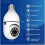 1080P HD Wireless Home Security Camera, Easy Installation Light Bulb Camera with Two-way Audio 4