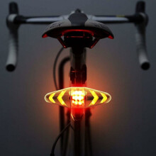 Lumină spate bicicletă, kit semnalizatoare reîncărcabile USB pentru bicicletă, claxon bicicletă 120DB, ghidaj luminos LED simplificat pentru