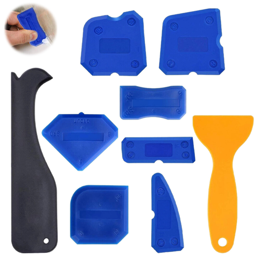 Professional Caulk Tool Kit, Silicone Sealing Tools For High Efficiency Sealant Application And Removal 9448196440674