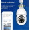 1080P HD Wireless Home Security Camera, Easy Installation Light Bulb Camera with Two-way Audio 5