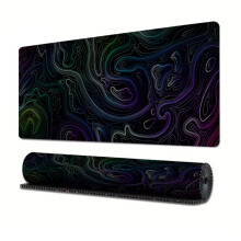 Gaming Mouse Pads With NonSlip Rubber Base Desk Pad For Office And Home Computers Black 13300x800x3mm