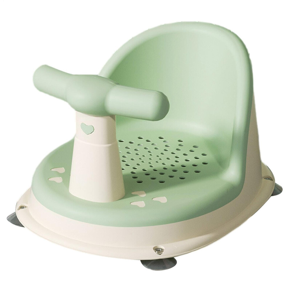 Soft Touch Baby Bath Support Green/Pink, NonSlip, Adjustable Backrest, Secure Suction Cups For Newborns To 6 Months