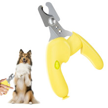 Pet Nail Clippers for Pets, Nail Care Set for Kittens Dogs with Ergonomic Handle Yellow