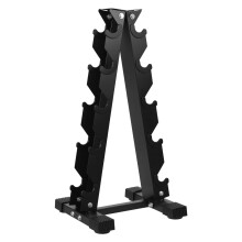 Dumbbell Stand 5Tier Weight Rack AFrame Home Gym Dumbbell and Barbell Storage Compact Space Saver
