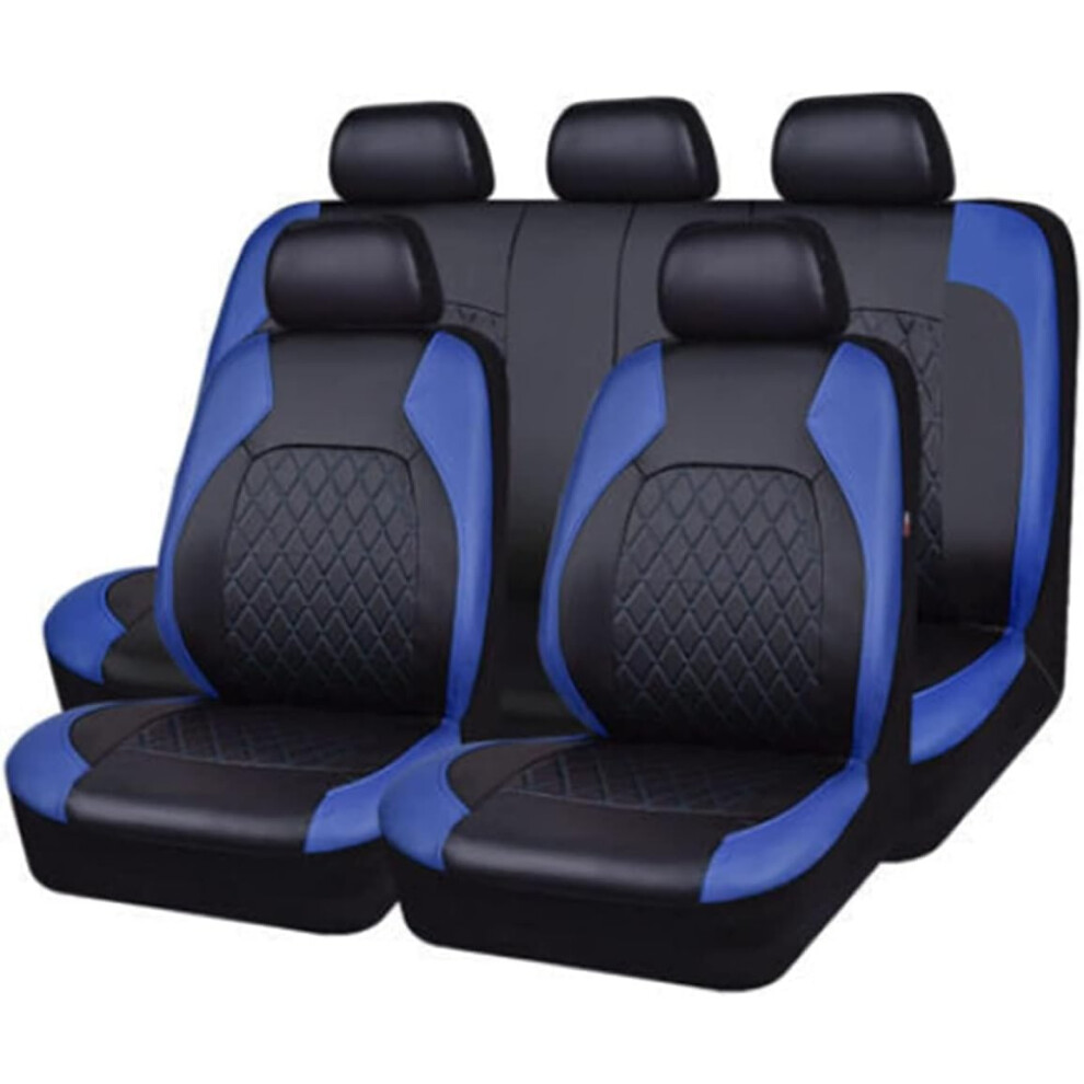 Car Seat Covers Full Set 9 Pieces Front And Rear 20072015 Custom Fit For Land Rover Freelander 2 Blue 9426802274561