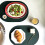 PU Leather Placemat Set with Coasters For Dining-green rice 5