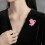 Broche de ruban en alliage rose, broches papillon, épingles à 7