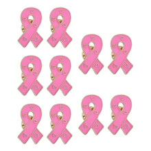 10Pcs Decorative Awareness Brooch Metal Lapel Pin for Garment