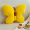 Decorative Butterfly Pillow Soft Plushes Cushion for- Yellow 6