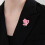 Broche de ruban en alliage rose, broches papillon, épingles à 6