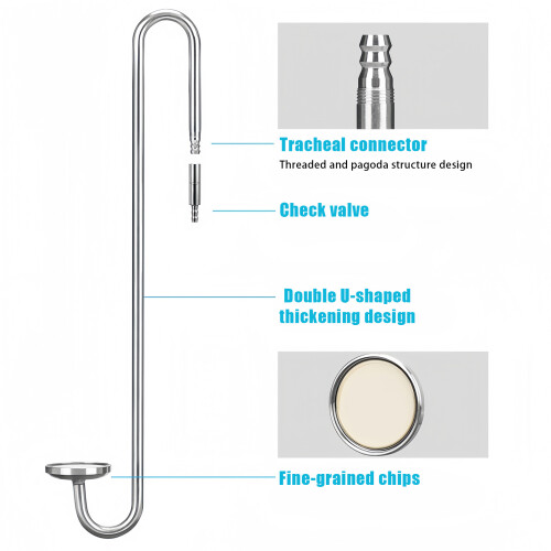 Atomiseur d'oxygène pour Aquarium,-Acier inoxydable 30cm 2