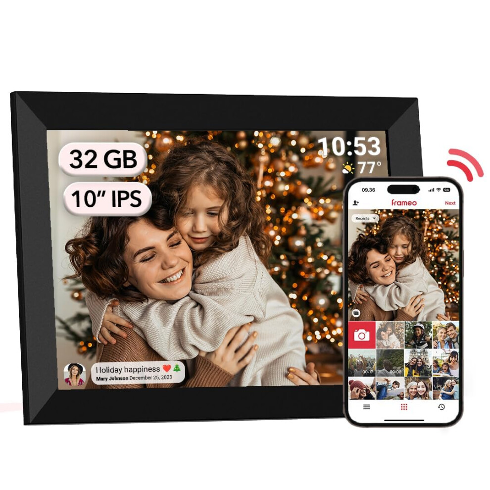 Frameo 10.1 Inch Digital Photo Frame Wifi 32Gb Touch Screen Share Via App 9426802274639