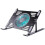 Aluminum Laptop Cooling Stand Cooling Pad Foldable Adjustable Height USBPowered Notebook Risers Holder Black 1