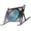 Aluminum Laptop Cooling Stand Cooling Pad Foldable Adjustable Height USBPowered Notebook Risers Holder Black 2