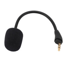 Microfone boom com cancelamento de ruído para substituição do HyperX Cloud III, plugue flexível com rotação de 360 graus e clareza aprimorada,