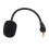 Compatível com o microfone de substituição HyperX Cloud III, microfone destacável com conector banhado a ouro de 3,5 mm, haste flexível para 1