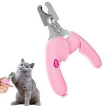 Cat Claw Clipper Nail Care Set with Trimmer and File for Cats and Puppies Precision Pet Grooming Kit for Kittens, Adults, Family, and Friends Pink