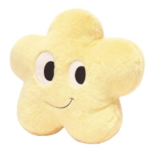 Coussin d'oreiller en peluche en forme d'étoile pour-Jaune