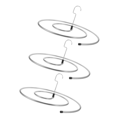 Space Saving Stainless Steel Garment Rack Spirals For-3PCS