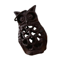 Bougeoir Portable en forme de hibou, en fonte, Base sûre,