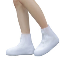 Couvre-chaussures imperméable en silicone-Couleur blanche XL