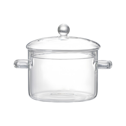 Practical Borosilicate Glass Cooking Pot Large Capacity-1900ml