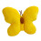 Decorative Butterfly Pillow Soft Plushes Cushion for- Yellow 1