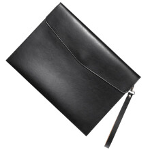 brown black A4 document organizer bag, travel wallet, storage bag