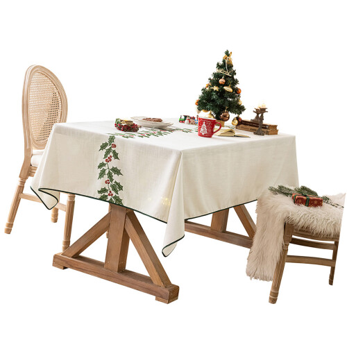 Nappe en lin et Polyester réutilisable, motifs de-140*180cm
