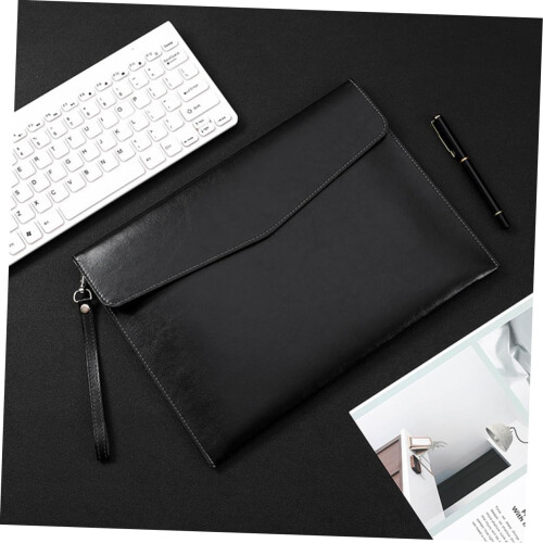 brown black A4 document organizer bag, travel wallet, storage bag 2