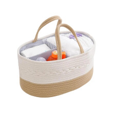 Lightweight Nappy Storage Solution Removable Portable Carry Basket Compact Diaper Organizer Travel Friendly