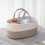 Lightweight Nappy Storage Solution Removable Portable Carry Basket Compact Diaper Organizer Travel Friendly 4