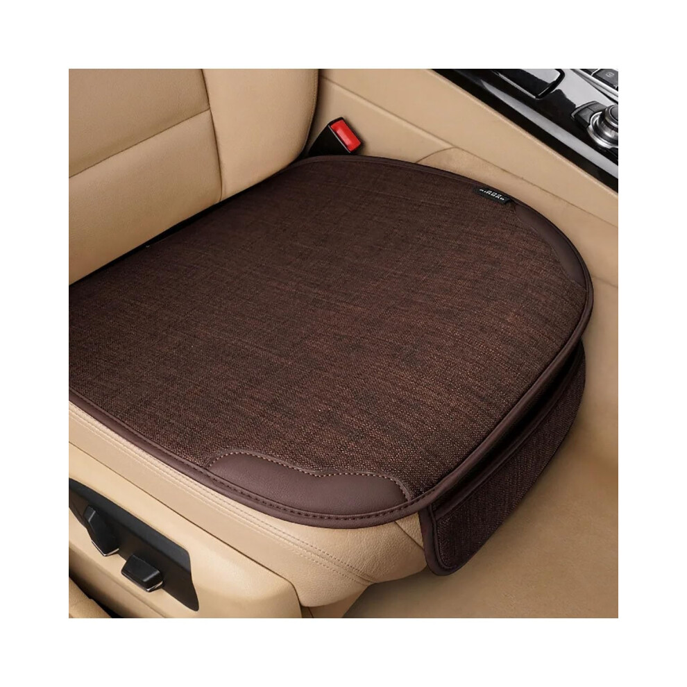 Car Seat Cushions Front Seat Cover Breathable Flax Material Universal Fit Car Seat Protector Cushion 1 Piece 9426802275179