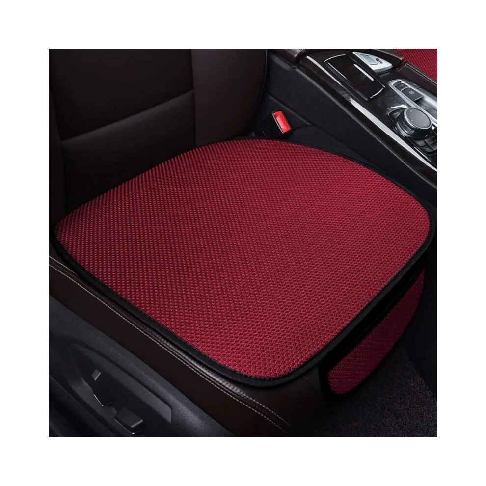 Car Seat Cushions, Ice Silk Breathable Summer Car Seat Covers, Four Seasons Front Pad, F7b7 Model Fits Most Cars, Red 9189345990106