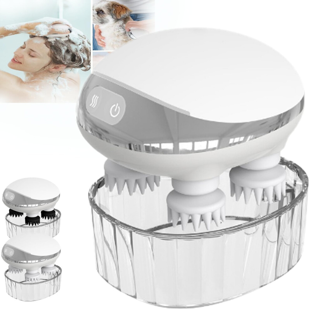 Amalfi Scalp Massager Hair Growth, Head Massager Scalp Stress Relax, Silicone Scalp Massager Handheld USB Charging