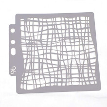 Mesh stencil for painting, scrapbooking, embossing, stamping