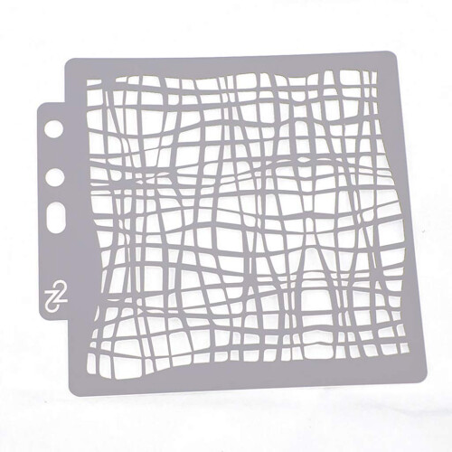 Mesh stencil for painting, scrapbooking, embossing, stamping