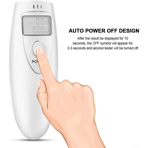 Digital Breathalyzer Portable Compact Design For Quick BAC Testing Anywhere  Model, Size, Battery Powered, LCD Display 2