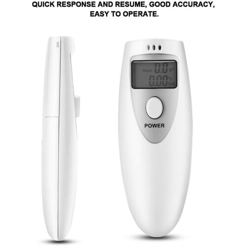 Digital Breathalyzer Portable Compact Design For Quick BAC Testing Anywhere  Model, Size, Battery Powered, LCD Display 1