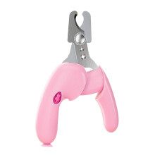 Generic nail clipper for cats, claw clipper for cats and puppies with nail file  precise grooming accessory Pink