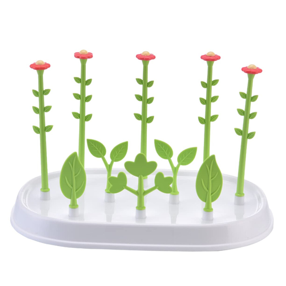 Feeding Bottle Drying Rack Bottle Organizer, Flower Shape Design, Safe Material, Easy To Clean