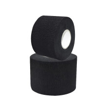 2 Rolls Black Neck Paper Strips Hairdressing Neck Tape Hair Wrap Paper Styling Strips Hair Cutting Accessories for Hairdressing Salon
