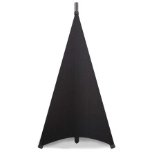 Scrim Speaker Stand Black Stretchable Cover for Tripod and Lighting Stands, DJ Speaker Stand Cover