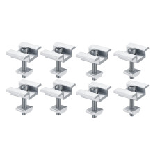 8Pack Solar Panel Mounting Brackets End Clamps Centre Clamps 30mm For PV Solar Panel Modules