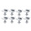 8Pack Solar Panel Mounting Brackets End Clamps Centre Clamps 30mm For PV Solar Panel Modules 1