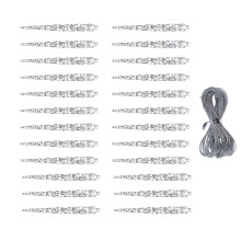 Luxe kerstijspriemen met kristaleffect, 24 stuks acryl,