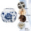 Ceremonial Blue Earthenware Jar For Debris-Welcome Flower 2
